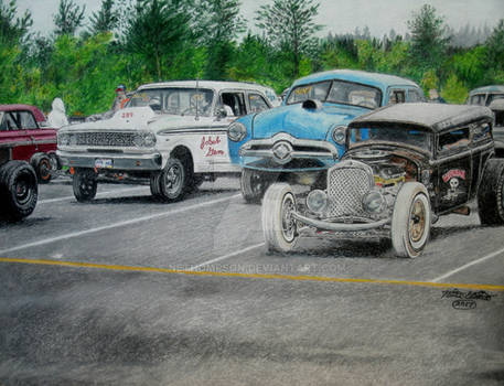 Rat Rods On Race Day