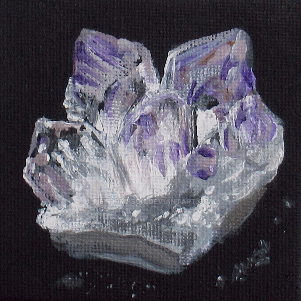Amethyst Crystal Mini Painting 1 by nethompson on DeviantArt