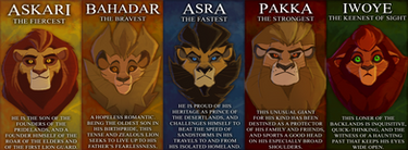 ASotR: Askari's Guard - Bio Posters