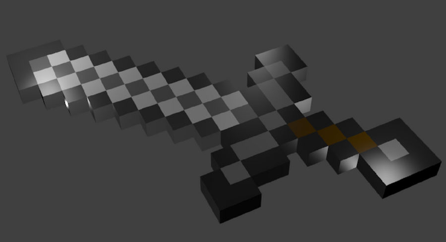 Minecraft Iron Sword by TAGAHRIM on DeviantArt