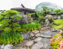 Lion Riding The Stone Lantern 2