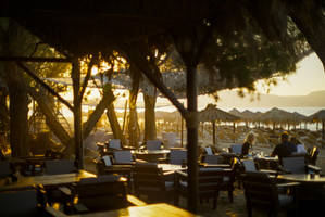 Sunset at Beach bar