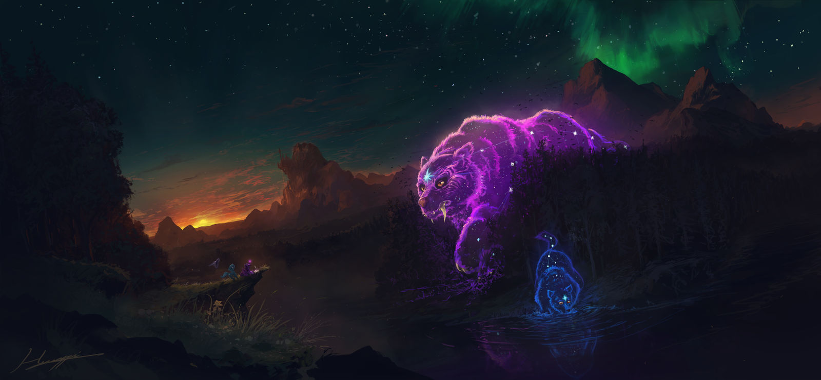 The Celestial Night by Huussii