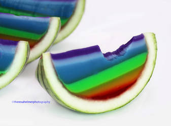 Rainbow Watermelon  Jello