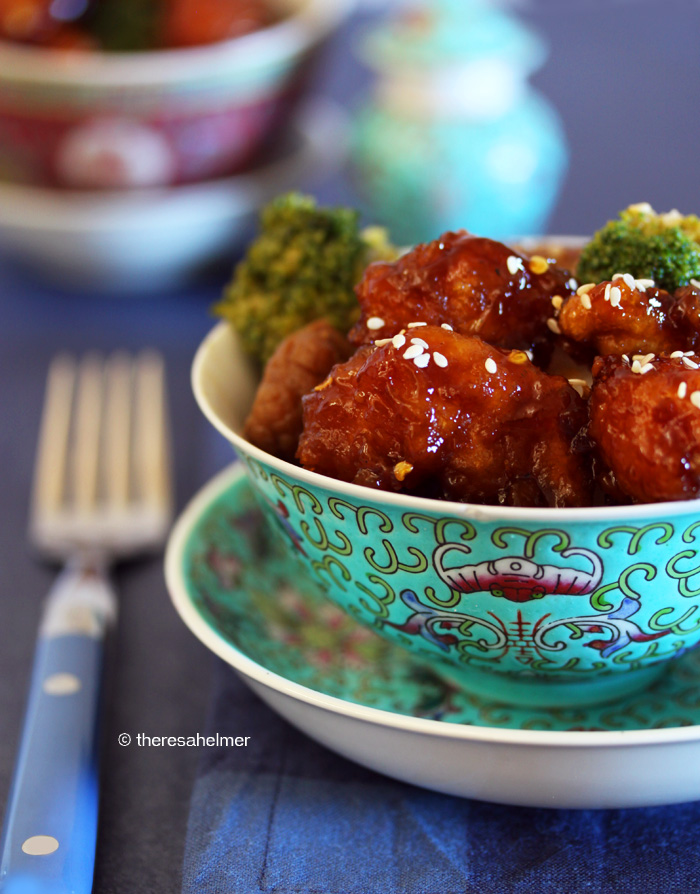 Orange Chicken n Broccoli Beef Over Rice