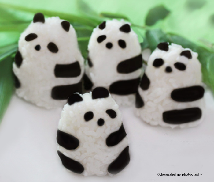 Panda Bear Rice Balls n We Heart Bamboos