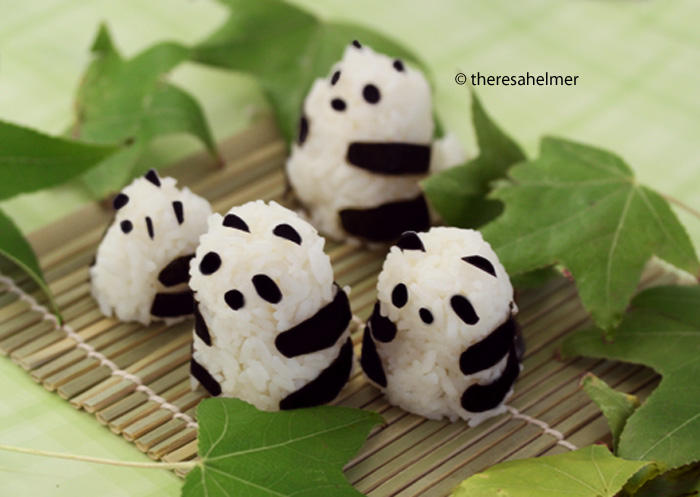 Panda Bear Rice Balls n We Heart Autumn by theresahelmer on DeviantArt