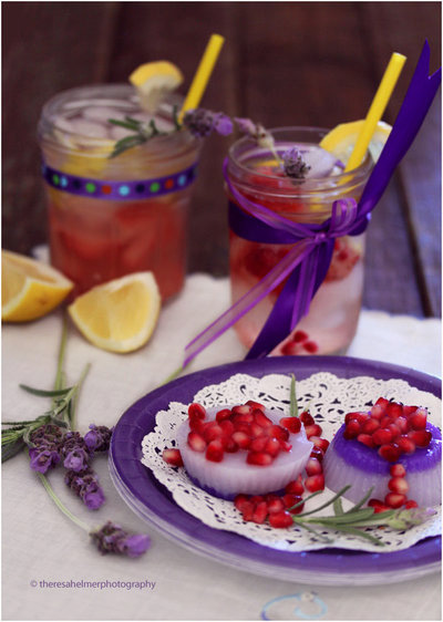 Fruity Lemonade w/ lavender-infused flavor Panna