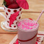 Strawberry Cake Batter Milkshake