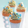 Vanilla Cupcakes w/ Hazelnut Buttercream Frosting