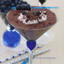 Frozen Hot Chocolate w/ Blueberries