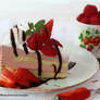 Strawberry and Raspberry Mousse Cake