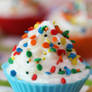 Happy Rainbow Cupcakes