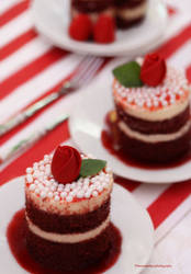 Single Serving Red Velvet Cake