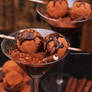 Chocolate Pudding With Truffle Balls