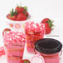 Strawberry Shortcake in a cup or in a jar to go