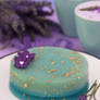 Lavender Cream Cheese Jelly with Edible Gold Flake
