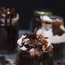 Chocolate Cake In Jars (Using Cake Trimmings)
