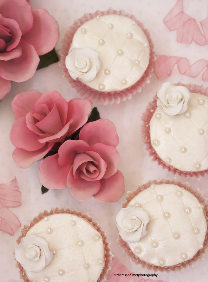 Bridal Shower Chocolate Fudge Cupcakes