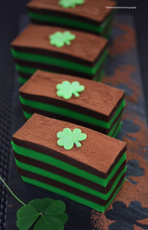 St Patrick's Day Chocolate and Mint Sheet Cake by theresahelmer