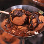 Chocolate Pudding with Truffle Balls