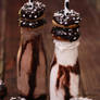 Chocolate n Vanilla Ice Cream Melt w Donuts