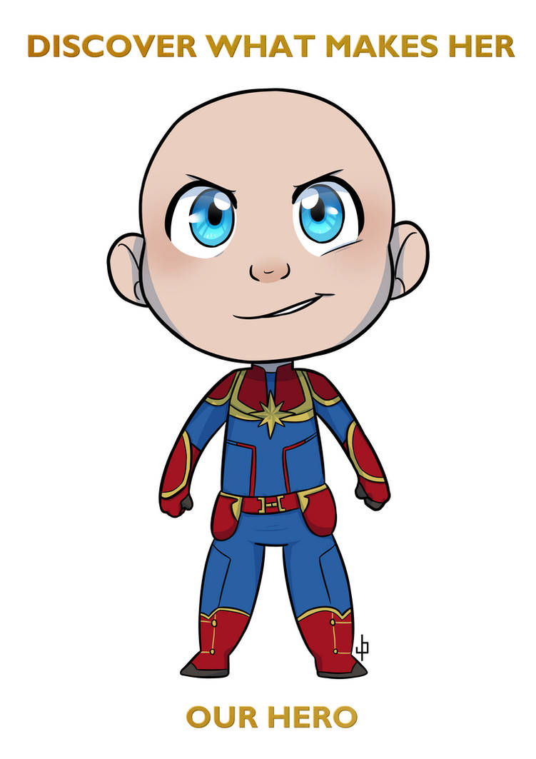 COMM CHIBI: Captain Baby Marvel for lalor by ZannyHyper