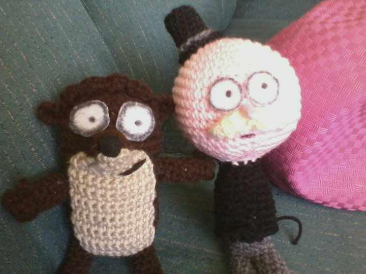 Pops And Rigby Rigby n pops by crochetalamode on DeviantArt