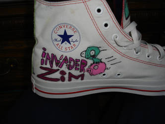 Invader Zim Custom Converse