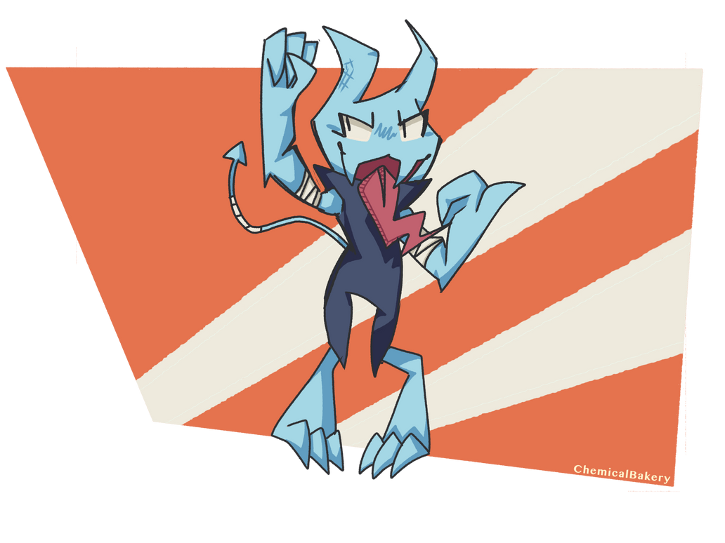 An imp! (Demon species?) by ChemicalBakery on DeviantArt
