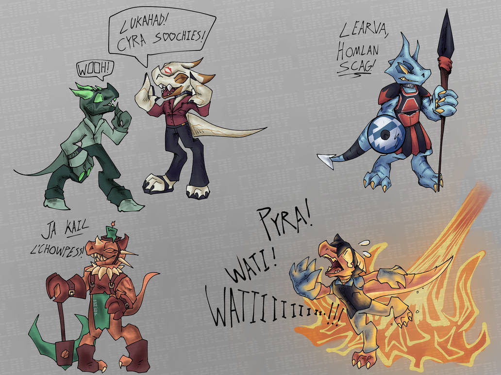 Kobold servants of the duel headed dragoness by ChemicalBakery on ...