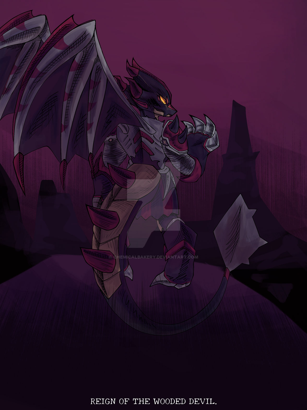 Machine Demon Pic mechanical demon by ChemicalBakery on DeviantArt