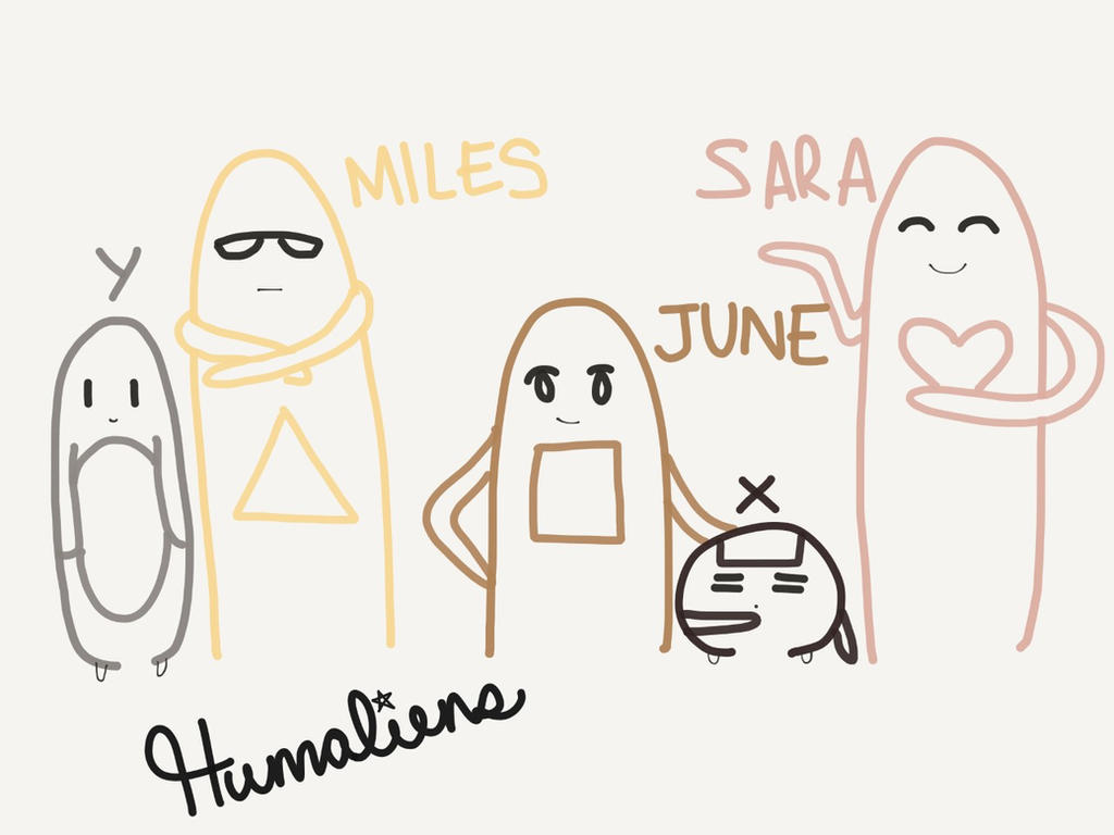 Humilains Humaliens: The Whole Cast by TinyIdeasBigHeart on DeviantArt