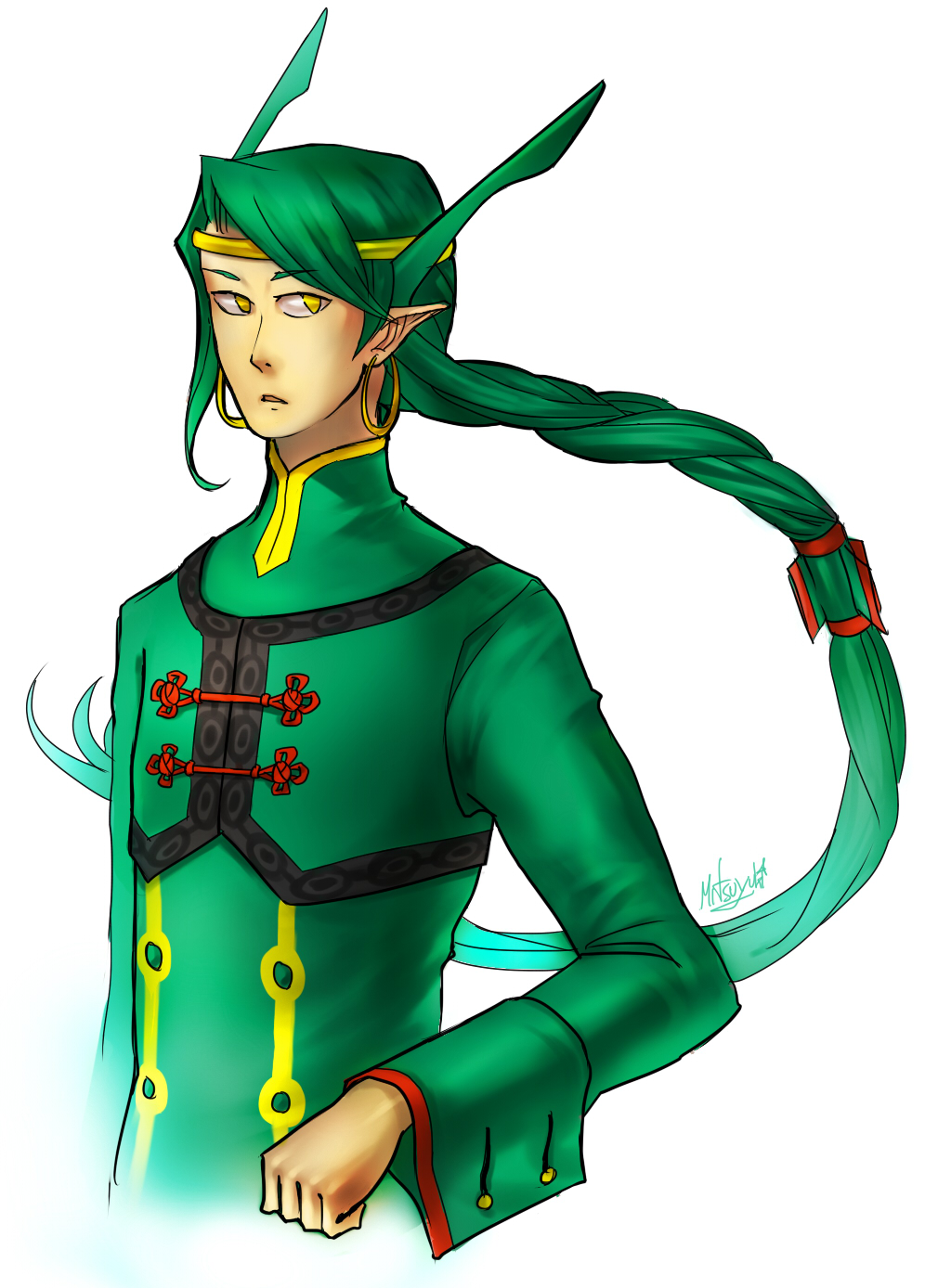 Pokemon gijinka - Rayquaza