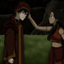 Zuko and Katara - night