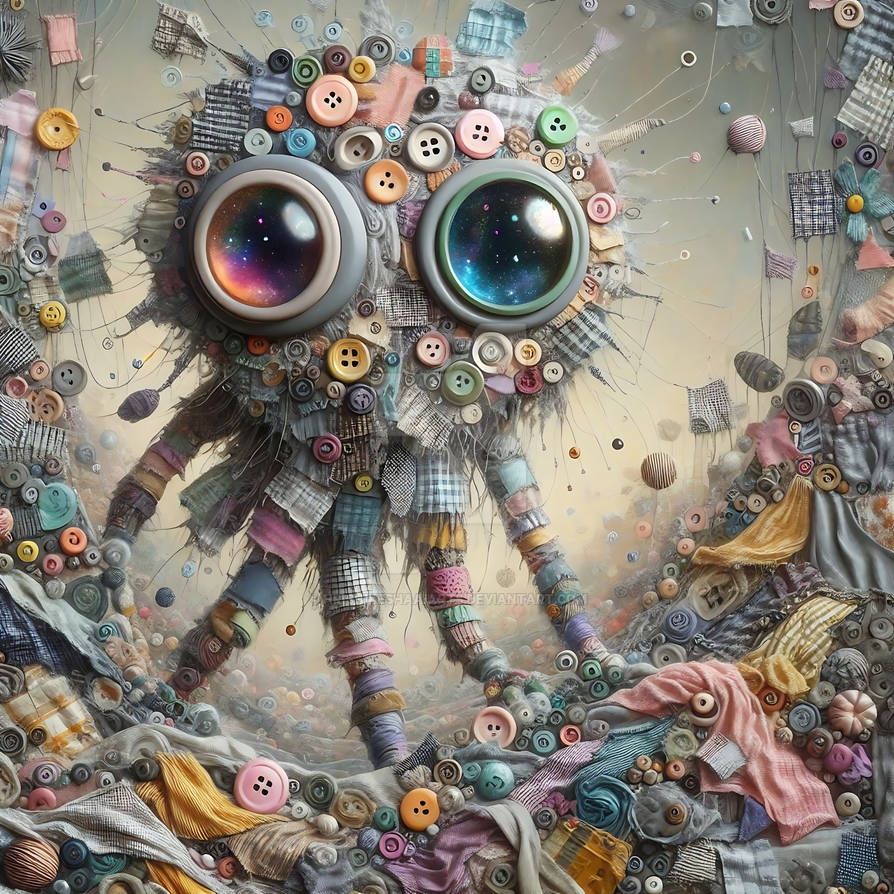 Button Creatures Button Creature by HrishikeshaAIArts on DeviantArt