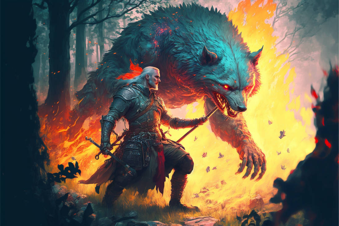 A Witchers battle by serbiandude on DeviantArt