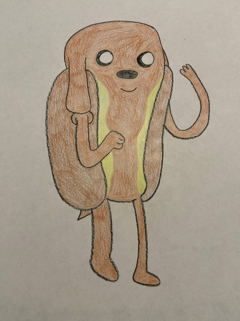 Sentient Hot Dog Adventure Time oc Frank by BuggserGamer on DeviantArt