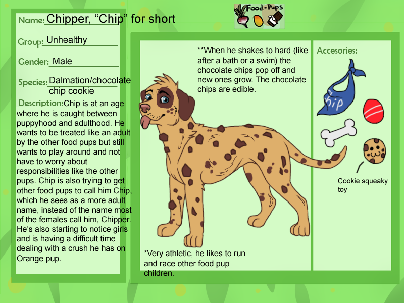Food Pup- Chocolate chip Cookie