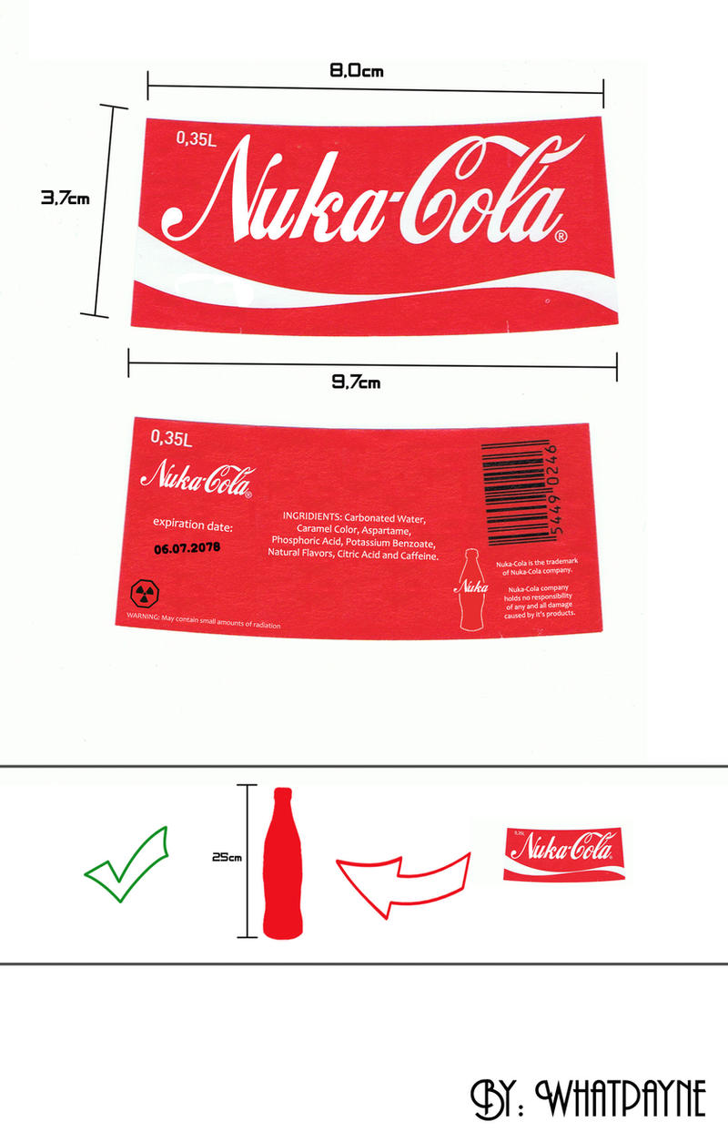 Fallout Nuka-Cola Label