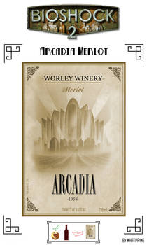 Arcadia Merlot label