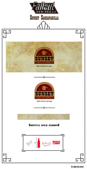 Sunset Sarsaparilla Label