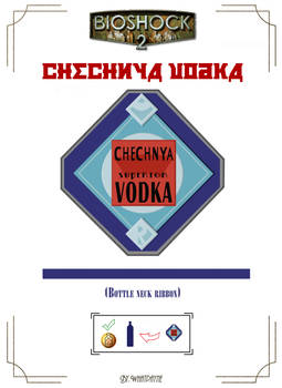 Chechnya Vodka label