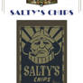 Salty's Chips Label