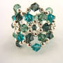 Aquamarine Swarovski ring