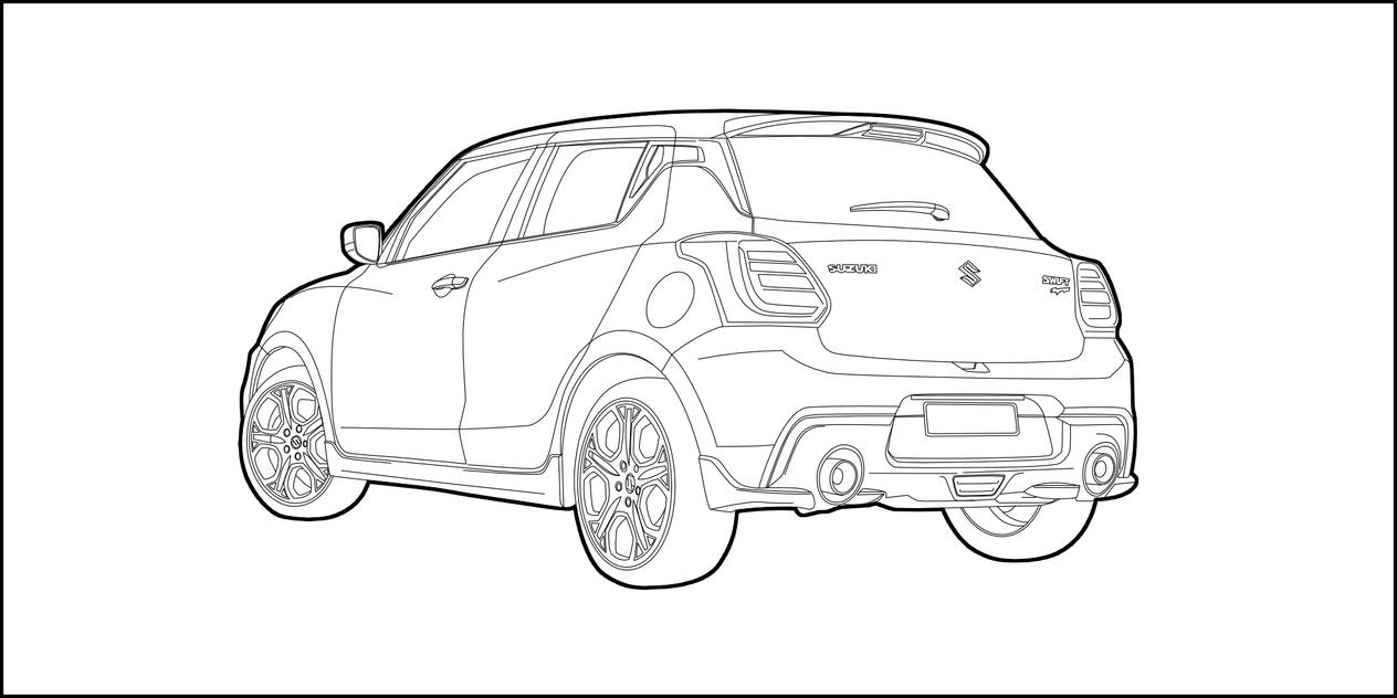 Swift Sport Rear by fifidreamsofsuzuki on DeviantArt