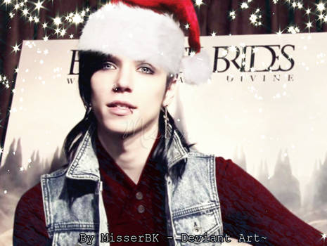 Andy Biersack as Santa Claus!