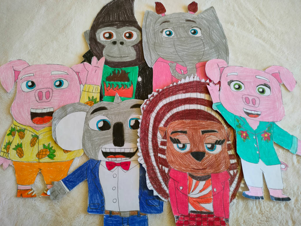 sing characters by jamesthecartoonist on DeviantArt