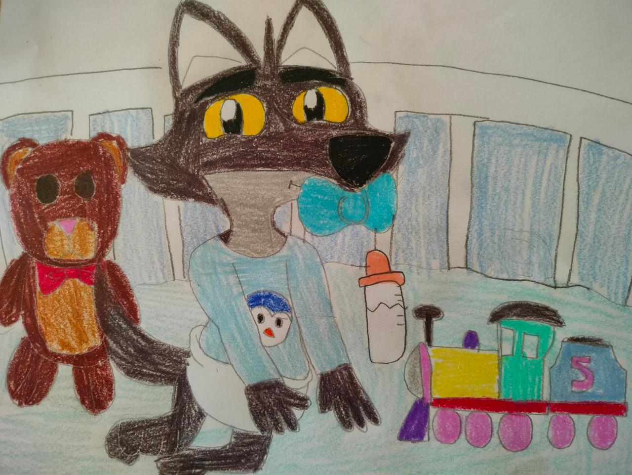 Baby Mr Wolf In The Cradle Past Childhood By Jamesthecartoonist On baby-mr-wolf-in-the-cradle-past-childhood-by-jamesthecartoonist-on