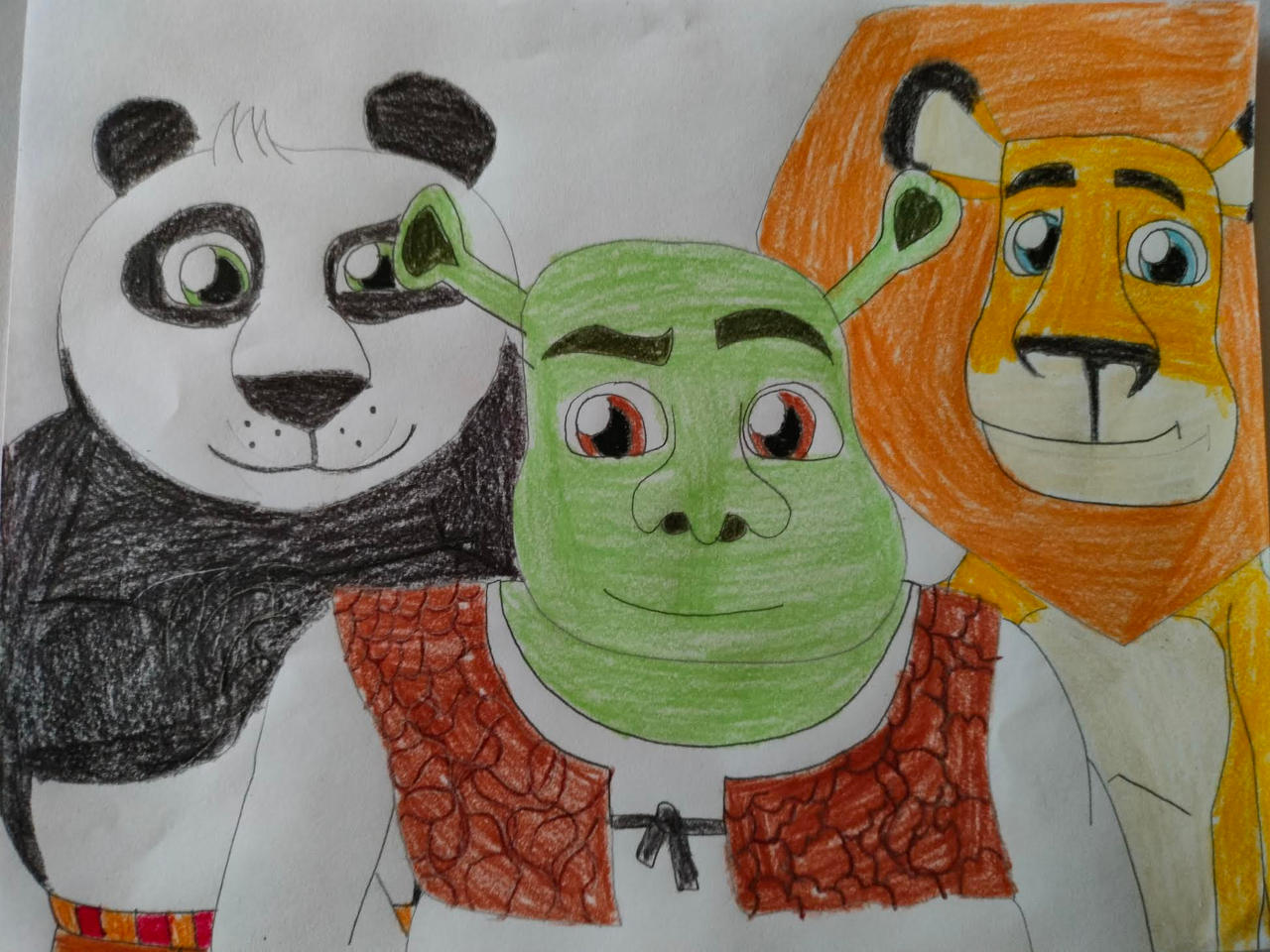 Alex Ralph Po Shrek Alex And Po (DreamWorks 30 Anniversary ) by jamesthecartoonist on ...
